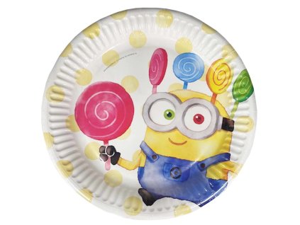 Papírové talíře 18 cm minioni, 8 ks