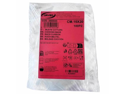 Vakuové sáčky na vaření potravin Orved 15 x 20 cm 100 ks