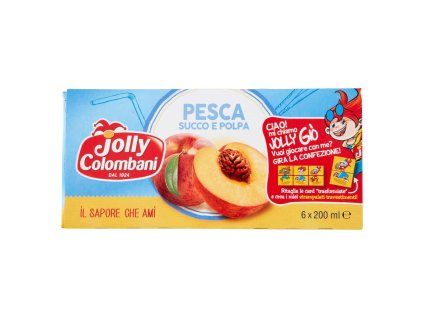 Jolly Colombani broskyňový džús 6x200ml