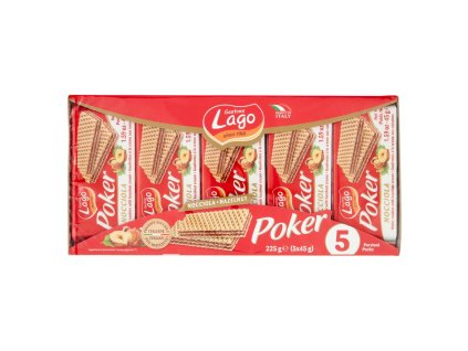 Gastone Lago Oplatkový Poker Lískový Oříšek - 45g X5