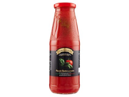 PASSATA DI POMODORO RUSTICA CON BASILICO