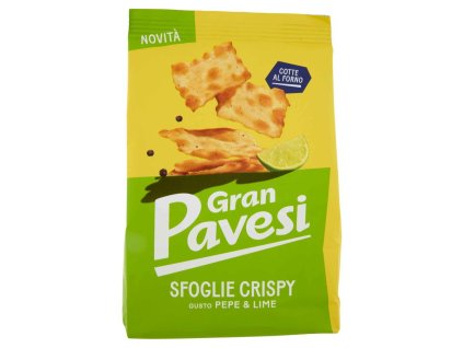 Pavesi krekry príchuť čierne korenie a limetka 160g