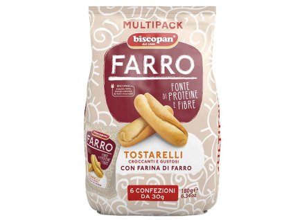 Biscopan Tostarelli špaldové tyčinky multipack 180g