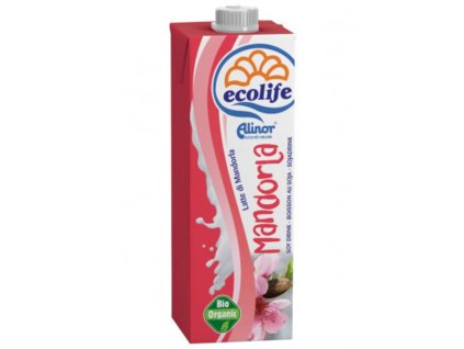 Ecolife mandľové mlieko 5%  1l BIOVEGAN