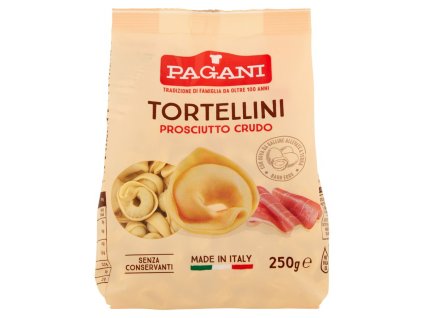 Pagani Tortellini plnené prosciuttom 250g