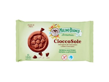 Mulino Bianco CioccoSole sušienky s kúskami čokolády 250g bezlepkové