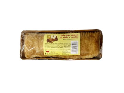 Koláč z lístkového cesta s jablkami a hrozienkami 250g