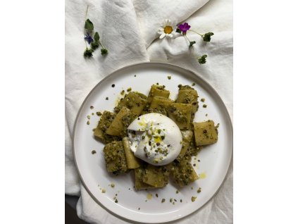 foto pistáciové paccheri