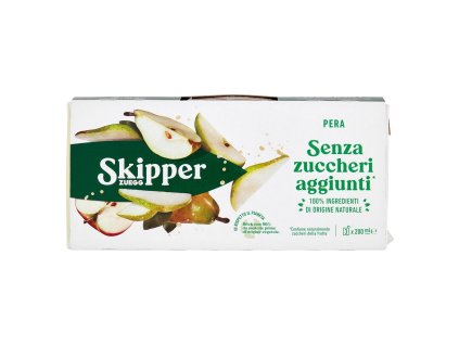 Skipper Hrušková Šťáva Bez Cukru V Tehličce A Broskvová Šťáva V Skleněné Láhvi - 200ml X3
