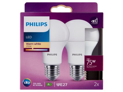 PHIL.LED BULB 75WATT X2