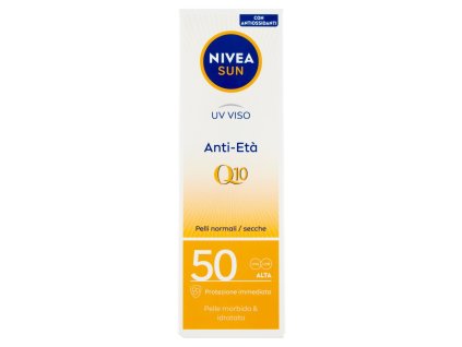 CREMA SOLARE PER IL VISO ANTI-ETÀ SPF.50