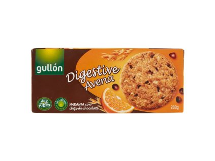 Gullon ovsené sušienky pomaranč a čokoláda 280g
