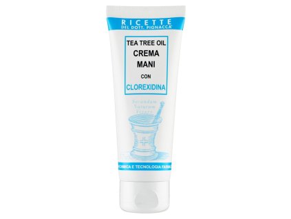 CREMA MANI ANTIBATTERICO TEA TREE OIL E CLOREX.