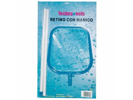 RETINO CON MANICO FISSO IN PLASTICA PER PISCINE