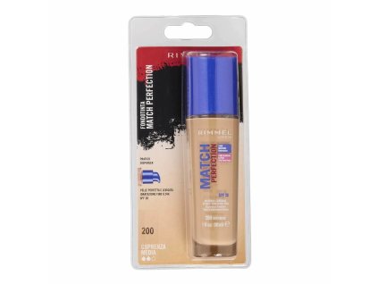 RIMMEL FONDOTINTA MATCH PERFECTION 200 SOFT BEIGE