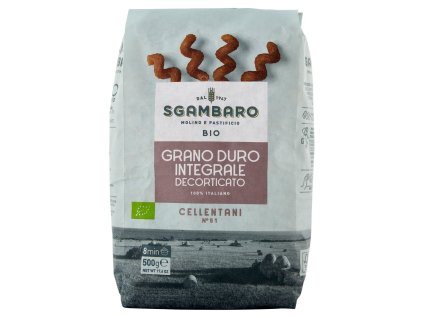 Sgambaro celozrnné BIO cestoviny Cellentani 500g