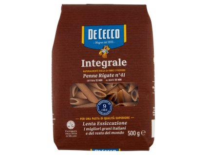 De Cecco celozrnné těstoviny Penne rigate n.41 500g