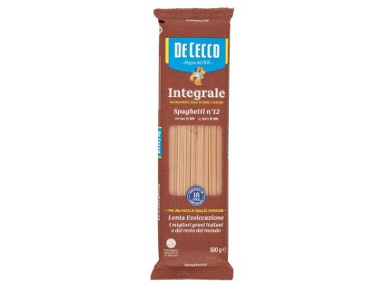 De Cecco celozrnné těstoviny Spaghetti n.12 500g