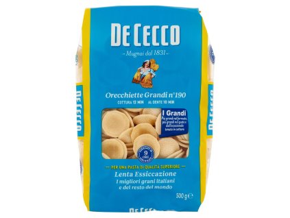 De Cecco Velké Těstoviny Orecchiette N.190 - 500g