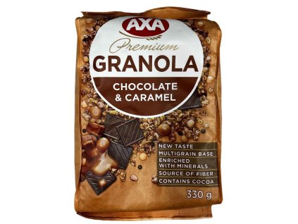 GRANOLA CON CIOCCOLATO E CARAMELLO