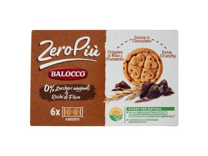 Balocco rýžovo-pšeničné sušienky s čokoládou 6ks