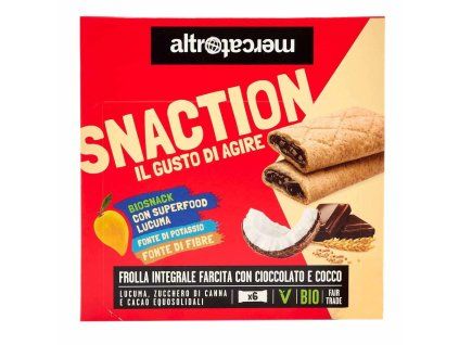 Altromercato snack s čokoládou a kokosom 6x25g
