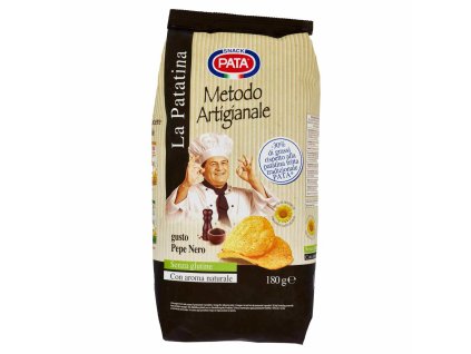 Pata chipsy s čiernym korením 180g