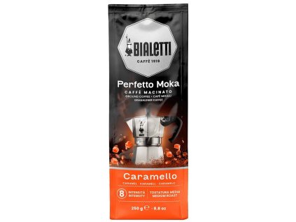 Bialetti mletá káva Perfetto Moka Caramello 250g