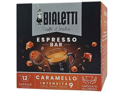 Bialetti kávové kapsule s jemnou karamelovou príchuťou 12ks