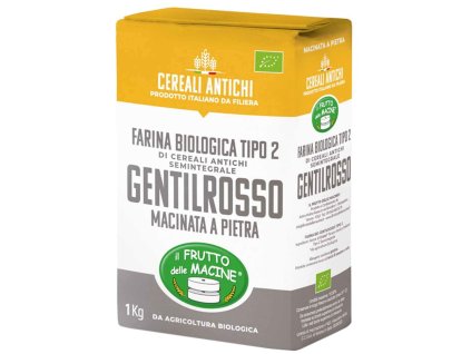 il Frutto delle Macine polohrubá pšeničná mouka Gentil Rosso 1 kg BIO