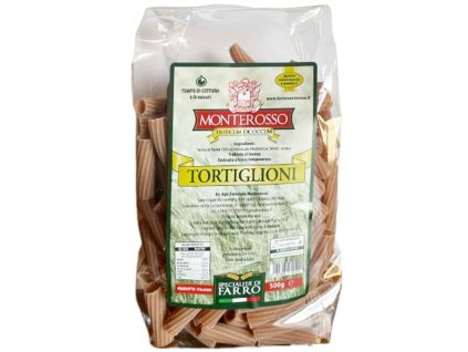 Monterosso špaldové cestoviny tortiglioni 500g
