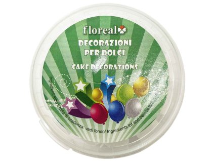 Floreal dekoratívna biela stuha na tortu 1m