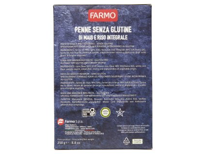 Farmo bezlepkové BIO těstoviny Penne 250g
