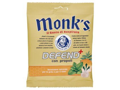 Bonbóny Monk's Defend+ s propolisem 46 g