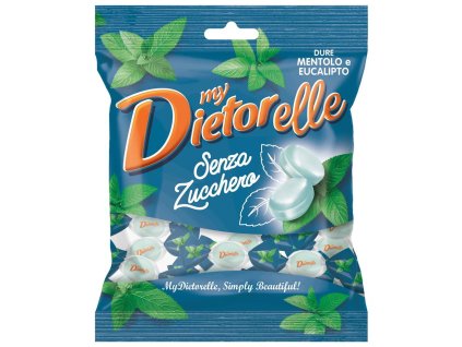 Dietorelle Tvrdé Cukríky S Mentolovou A Eukalyptovou Príchuťou - 70gr
