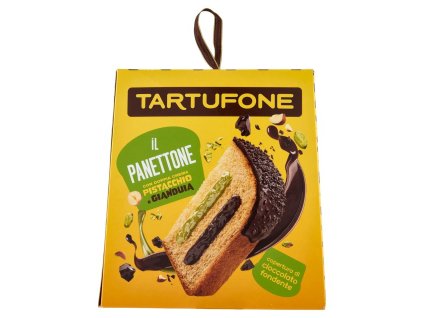 Motta Panettone Tartufone plnené gianduia a pistáciovým krémom 800g