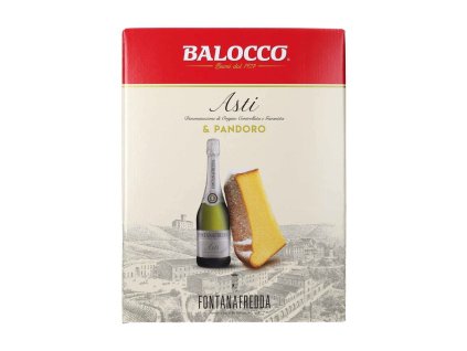Balocco Sada Pandoro a šumivé víno 750 g + 0,75 l