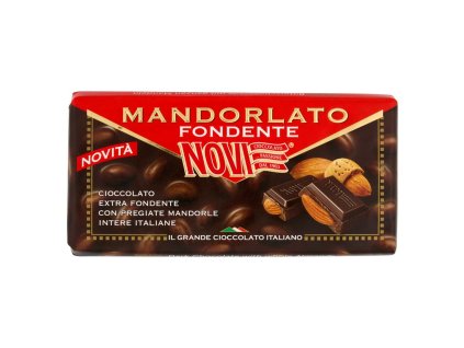 Hořká čokoláda Novi s mandlemi 100 g