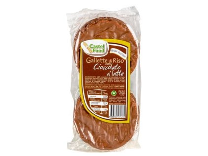 Castelfood chrumkavé ryžové chlebíčky v mliečnej čokoláde 100g
