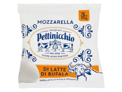 Pettinicchio mozzarella z byvolieho mlieka 3 x 100 g