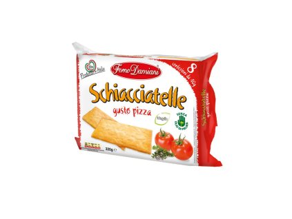 Damiani chrumkavé ploché chlebíky s pizzovou príchuťou 320g