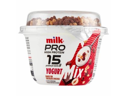 PRO YOGURT MAGRO BIANCO CON CIOCCOLATO E NOCCIOLE