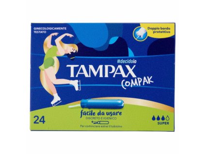 Tampony Tampax s aplikátorem super 24 ks