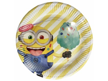 Papierové taniere 23cm minions 8ks