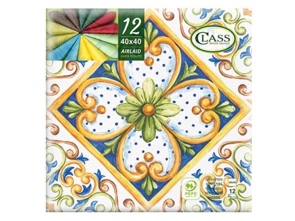 TOVAGLIOLI AIRLAID 40X40 MAIOLICA