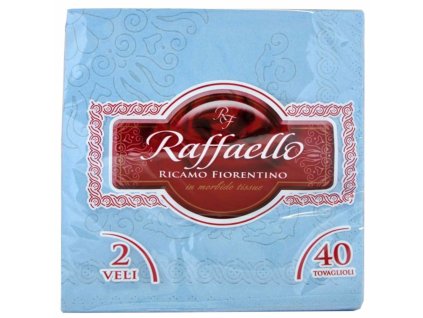 Raffaello obrúsky 38x38cm modré 40ks