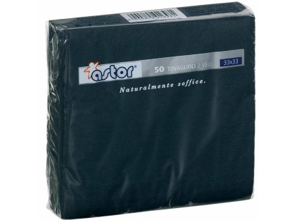 TOVAGLIOLI NERO 33X33 - 2 VELI - 50 PEZZI