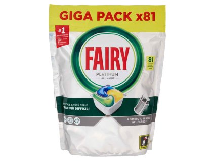 Fairy kapsle do myčky nádobí s vůní citronu 81 ks