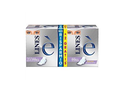 Lines dámske hygienické vložky s krídelkami 22 ks