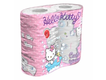 Toaletní papír Hello Kitty, 3vrstvý, 4 role